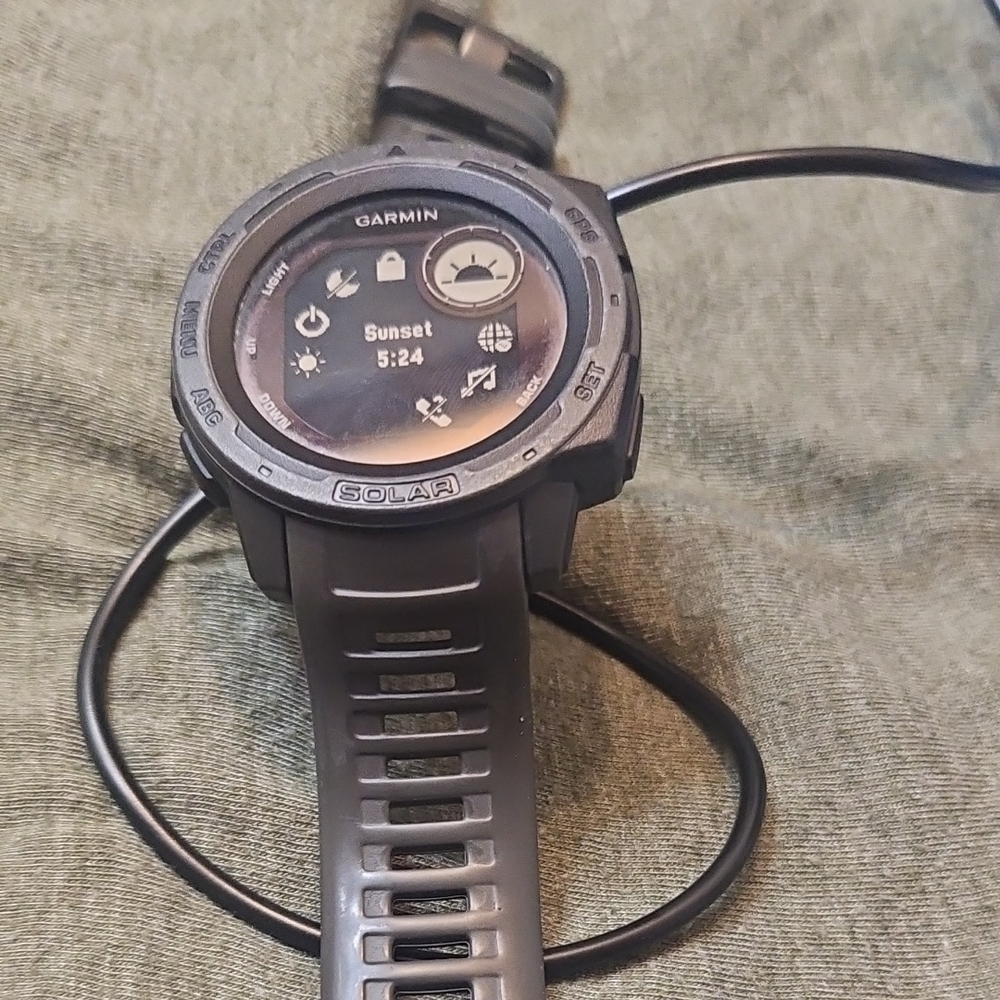 Garmin Solar-Powered Gray Smartwatch